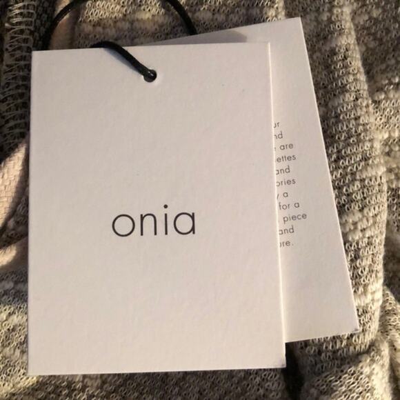 Onia Michael Slub Knit Hoodie in Stone Medium - Picture 4 of 8